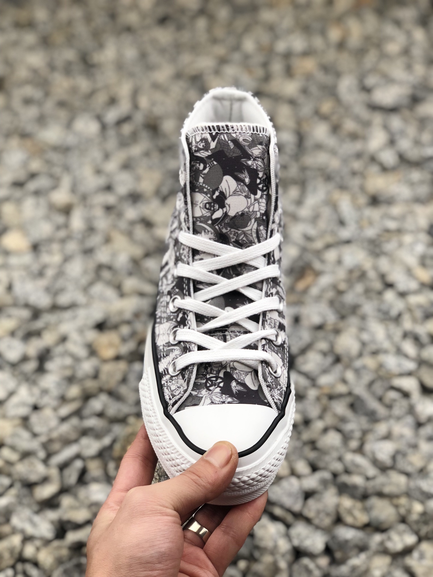 100正确硫化版本   匡威100周年限定 One Piece x Converse All Star 100 HI高帮硫化帆布板鞋“海贼王动漫彩色”