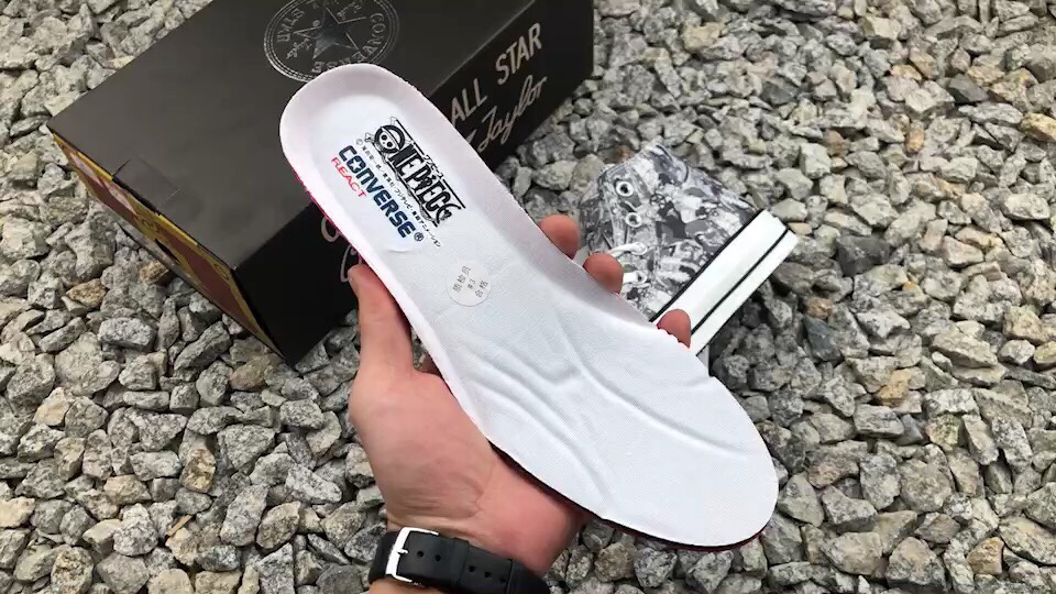 100周年限定 One Piece x Converse All Star 100 HI高帮硫化帆布板鞋“海贼王动漫彩色”
