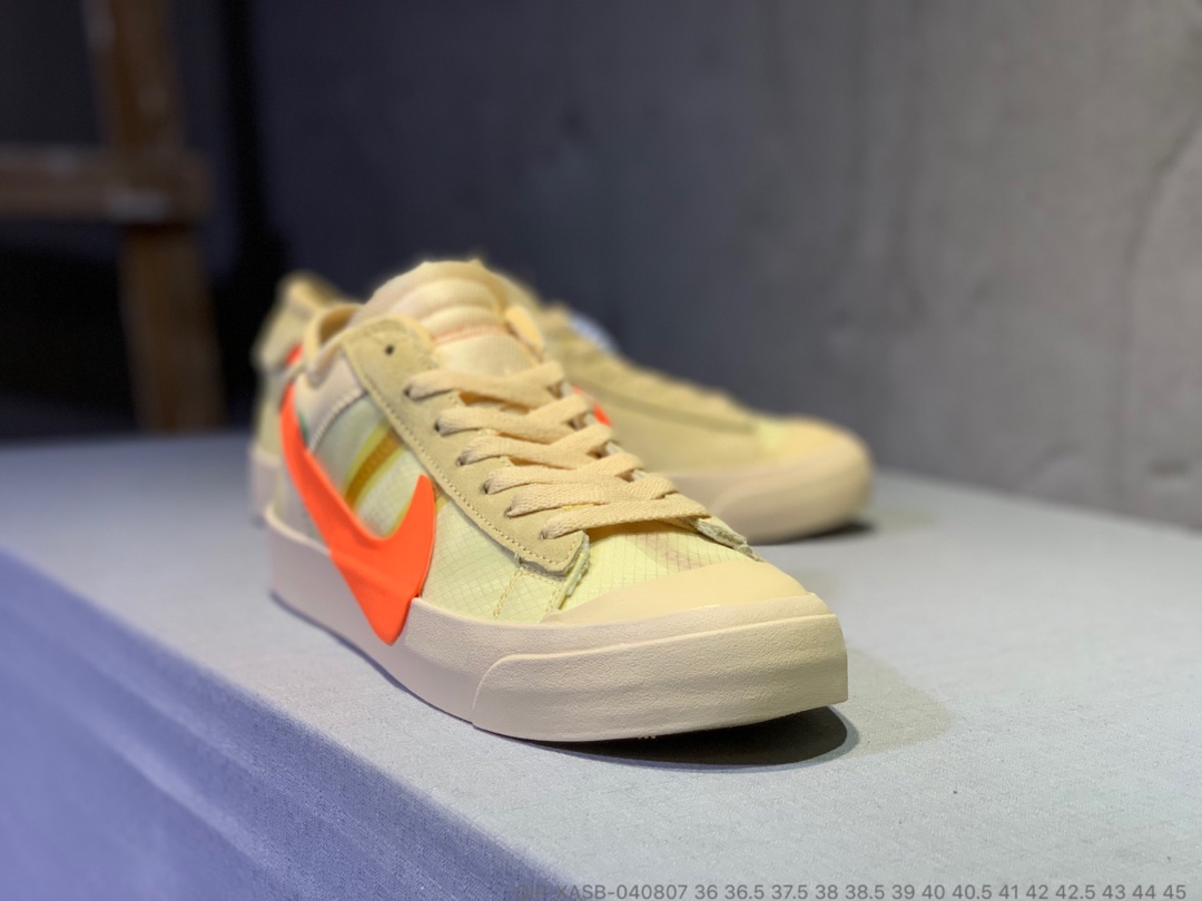 190<br />公司货  OFF-White x Nike Balzer Mid 开拓者低帮联名板鞋 QIP-XASB-040807 <br />尺码：36 36.5 37.5 38 38.5 39 40 40.5 41 42 42.5 43 44 45