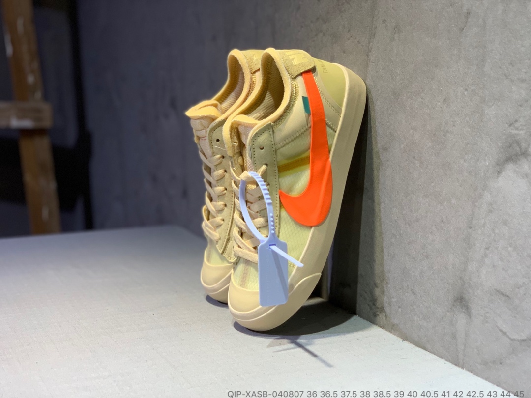 190<br />公司货  OFF-White x Nike Balzer Mid 开拓者低帮联名板鞋 QIP-XASB-040807 <br />尺码：36 36.5 37.5 38 38.5 39 40 40.5 41 42 42.5 43 44 45