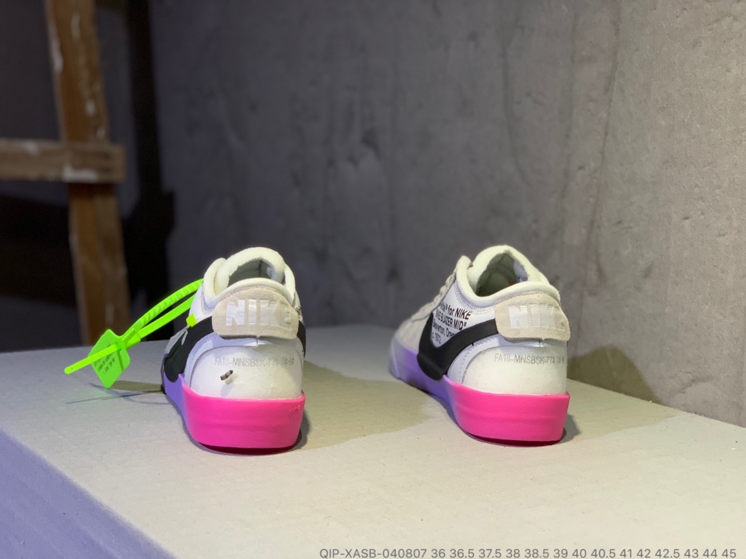 190<br />公司货  OFF-White x Nike Balzer Mid 开拓者低帮联名板鞋 QIP-XASB-040807 <br />尺码：36 36.5 37.5 38 38.5 39 40 40.5 41 42 42.5 43 44 45