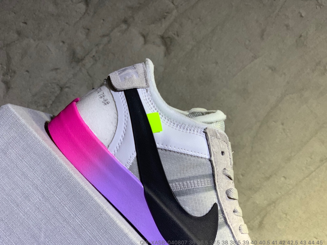 190<br />公司货  OFF-White x Nike Balzer Mid 开拓者低帮联名板鞋 QIP-XASB-040807 <br />尺码：36 36.5 37.5 38 38.5 39 40 40.5 41 42 42.5 43 44 45