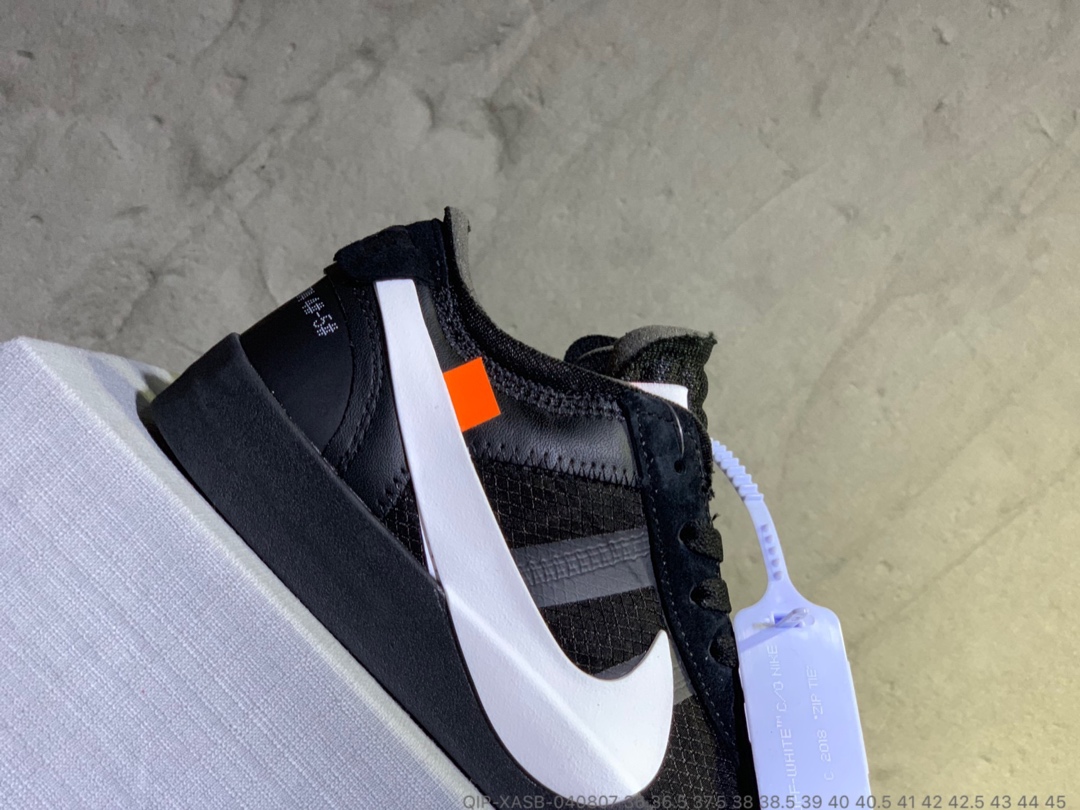 190<br />公司货  OFF-White x Nike Balzer Mid 开拓者低帮联名板鞋 QIP-XASB-040807 <br />尺码：36 36.5 37.5 38 38.5 39 40 40.5 41 42 42.5 43 44 45
