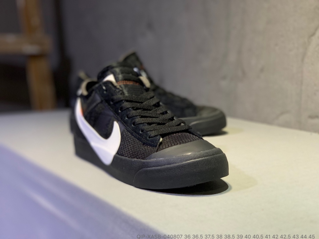 190<br />公司货  OFF-White x Nike Balzer Mid 开拓者低帮联名板鞋 QIP-XASB-040807 <br />尺码：36 36.5 37.5 38 38.5 39 40 40.5 41 42 42.5 43 44 45