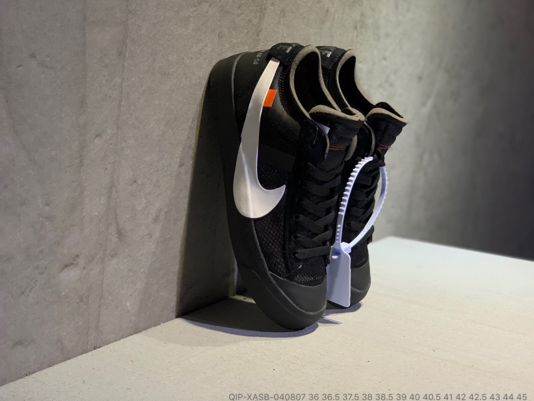 190<br />公司货  OFF-White x Nike Balzer Mid 开拓者低帮联名板鞋 QIP-XASB-040807 <br />尺码：36 36.5 37.5 38 38.5 39 40 40.5 41 42 42.5 43 44 45