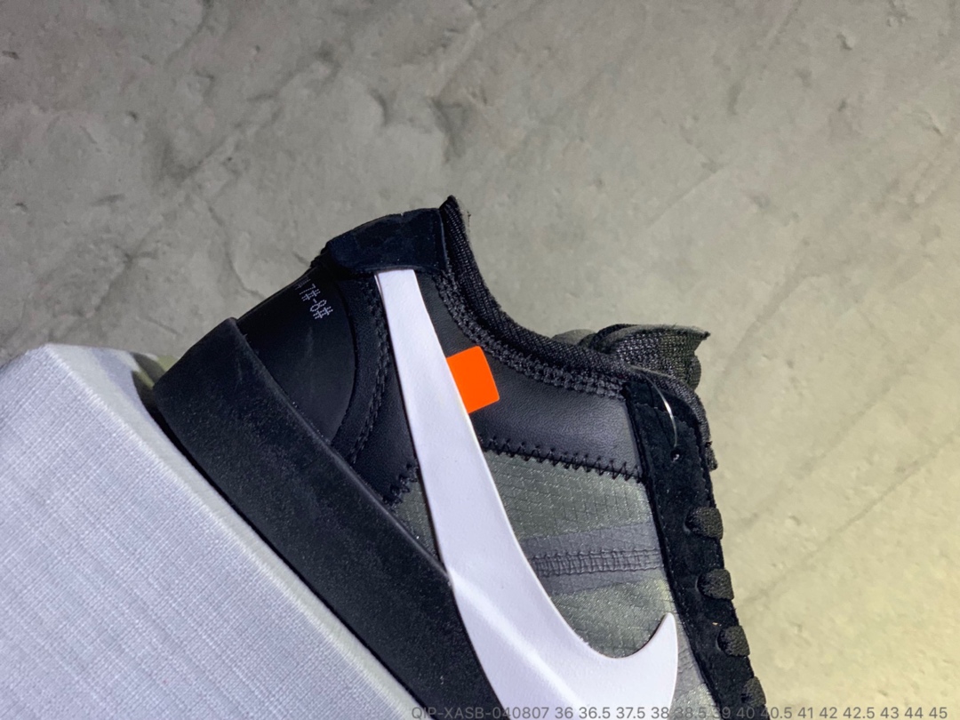 190<br />公司货  OFF-White x Nike Balzer Mid 开拓者低帮联名板鞋 QIP-XASB-040807 <br />尺码：36 36.5 37.5 38 38.5 39 40 40.5 41 42 42.5 43 44 45