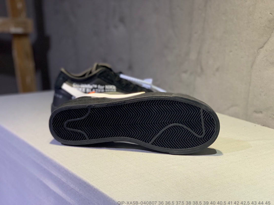 190<br />公司货  OFF-White x Nike Balzer Mid 开拓者低帮联名板鞋 QIP-XASB-040807 <br />尺码：36 36.5 37.5 38 38.5 39 40 40.5 41 42 42.5 43 44 45