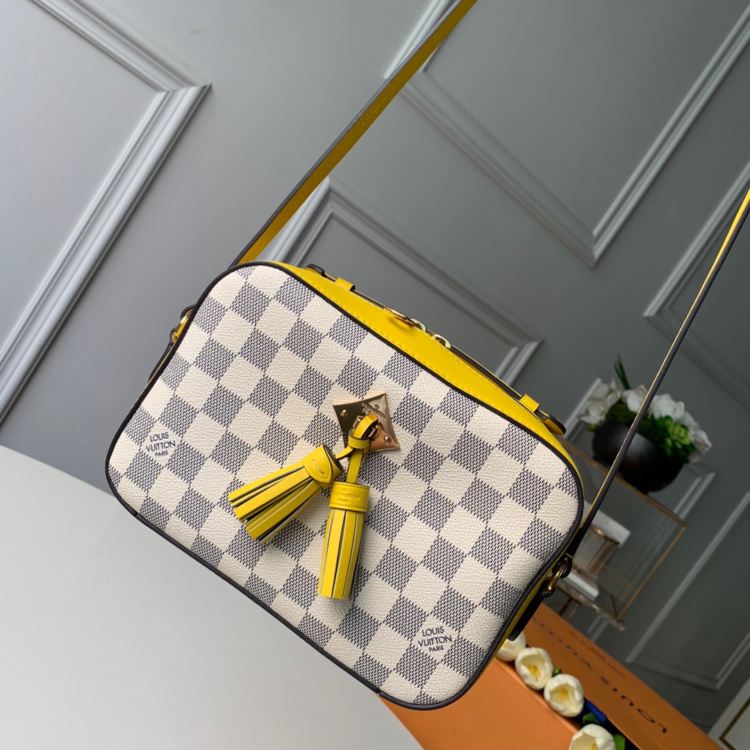 Louis Vuitton Bags Handbags Lemon Yellow Monogram Canvas Calfskin Cowhide Spring Collection Fashion N40154