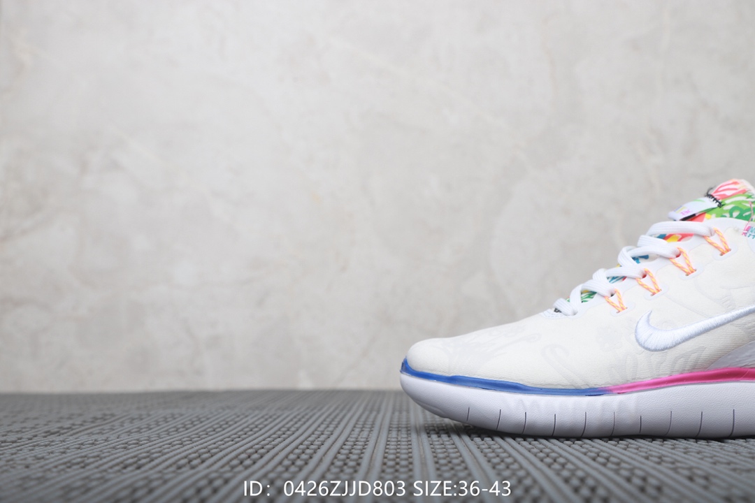 110  耐克Nike Wmns Nike Free En 2018 T-Shirt 联名款 赤足系列轻便跑步鞋！号码：36 36.5 37 38 38.5 39 40 40.5 41 42 42.5 43 44