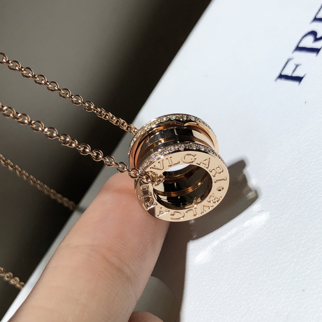 Bvlgari 客订 宝格丽边钻弹簧项链