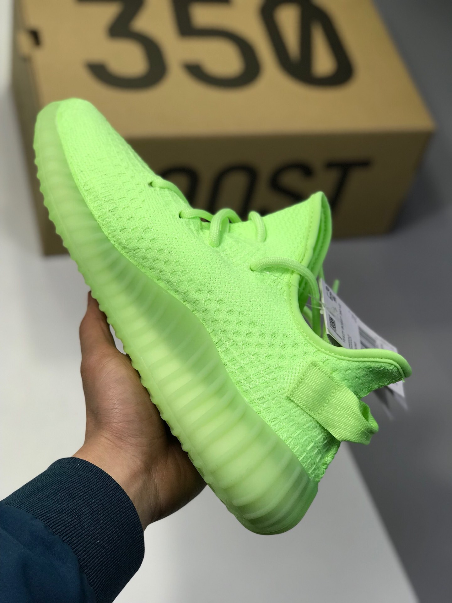 170独家新品Adidas Yeezy Boost 350 V2 ＂GID' 荧光绿 EG5293 椰子350荧光绿 YEEZY350