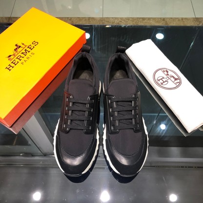 Hermes Shoes Sneakers Cowhide Fashion Casual