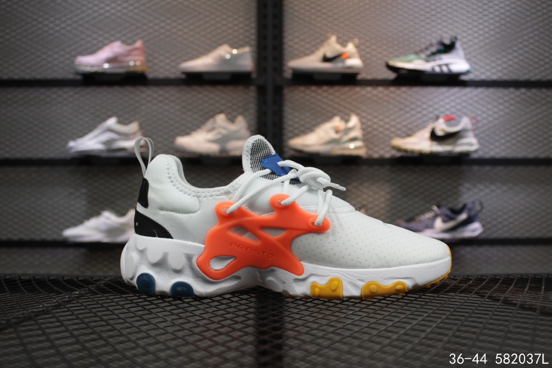 100  耐克Nike Presto React 套脚系带 休闲复古跑步鞋！号码：36-44