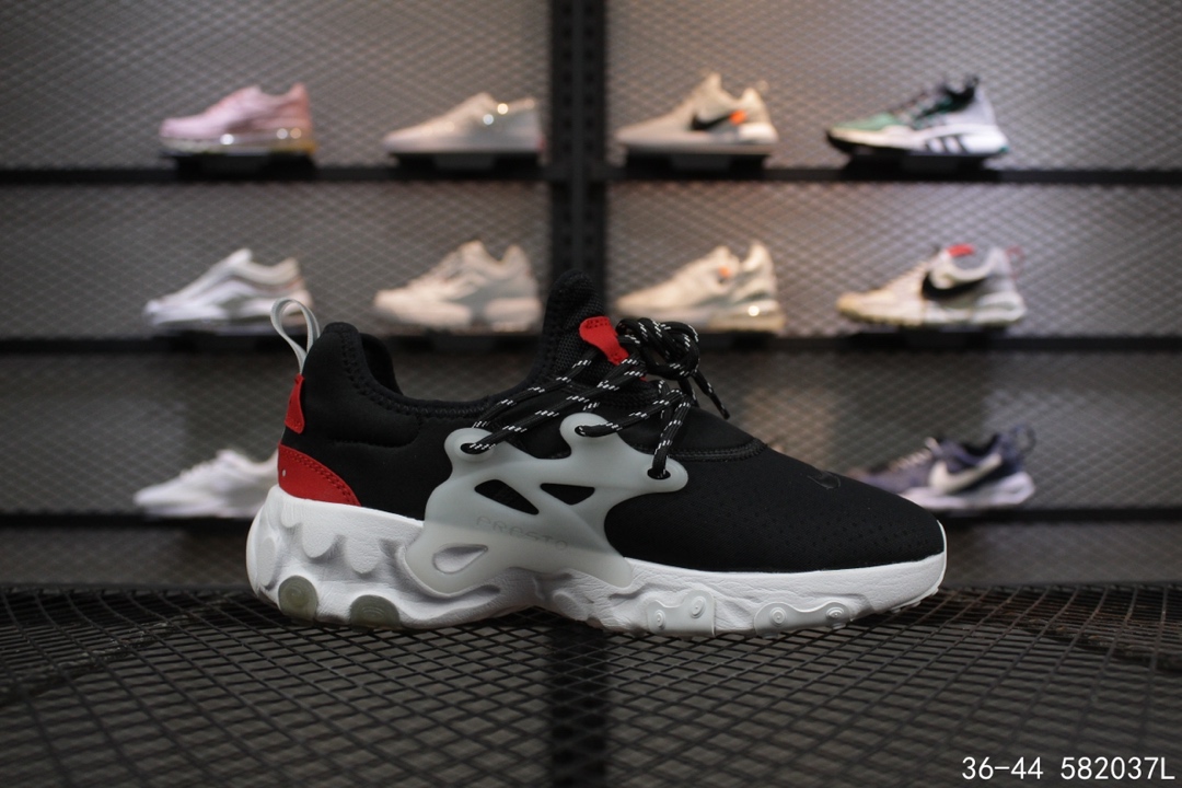 100  耐克Nike Presto React 套脚系带 休闲复古跑步鞋！号码：36-44