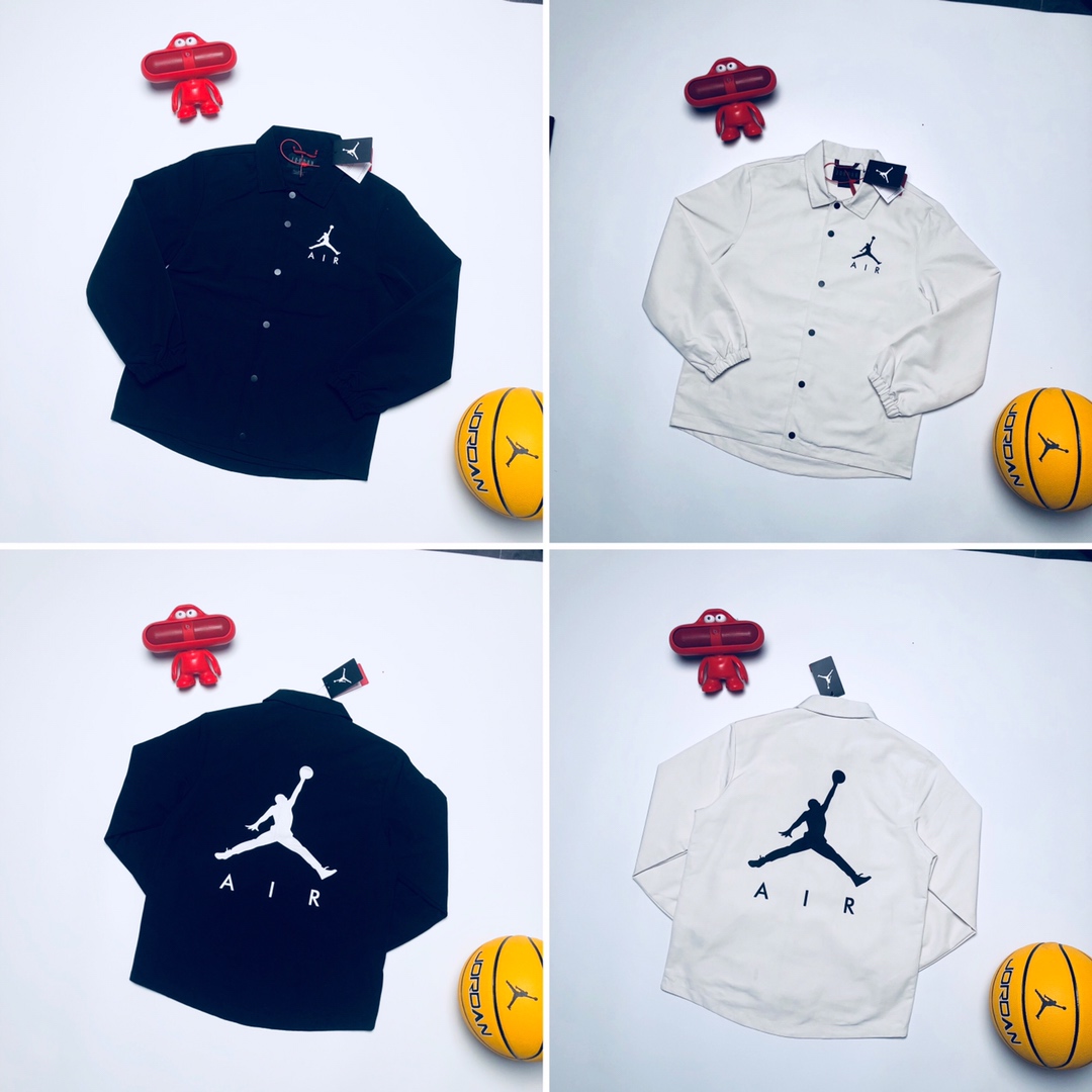 115 19年海外爆款 Nike Air Jordan Jumpman Coaches Jacket/乔丹后背飞人大logo情侣款教练夹克