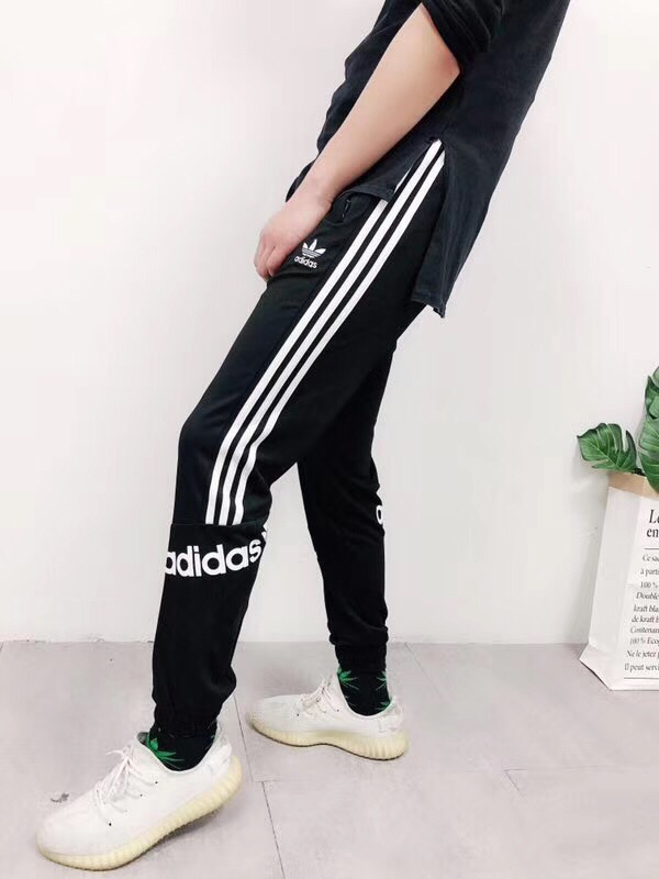 90 Adidas三叶草 复古运动休闲拼接长裤