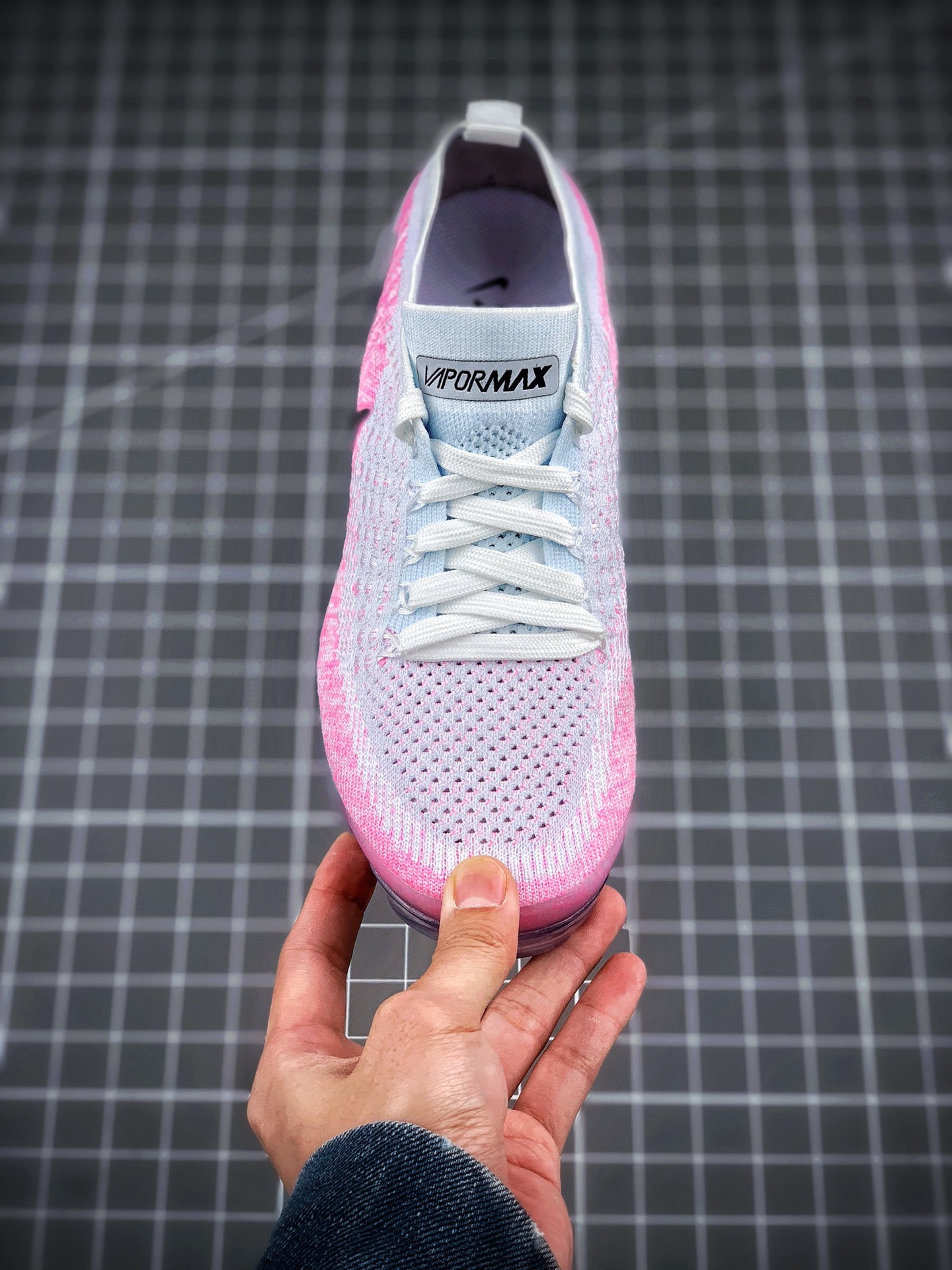 150携手工厂福利套现  强力输出  Nike Air VaporMax Flyknit 2.0 2018二代大气垫 “白粉” 真实气垫冲压