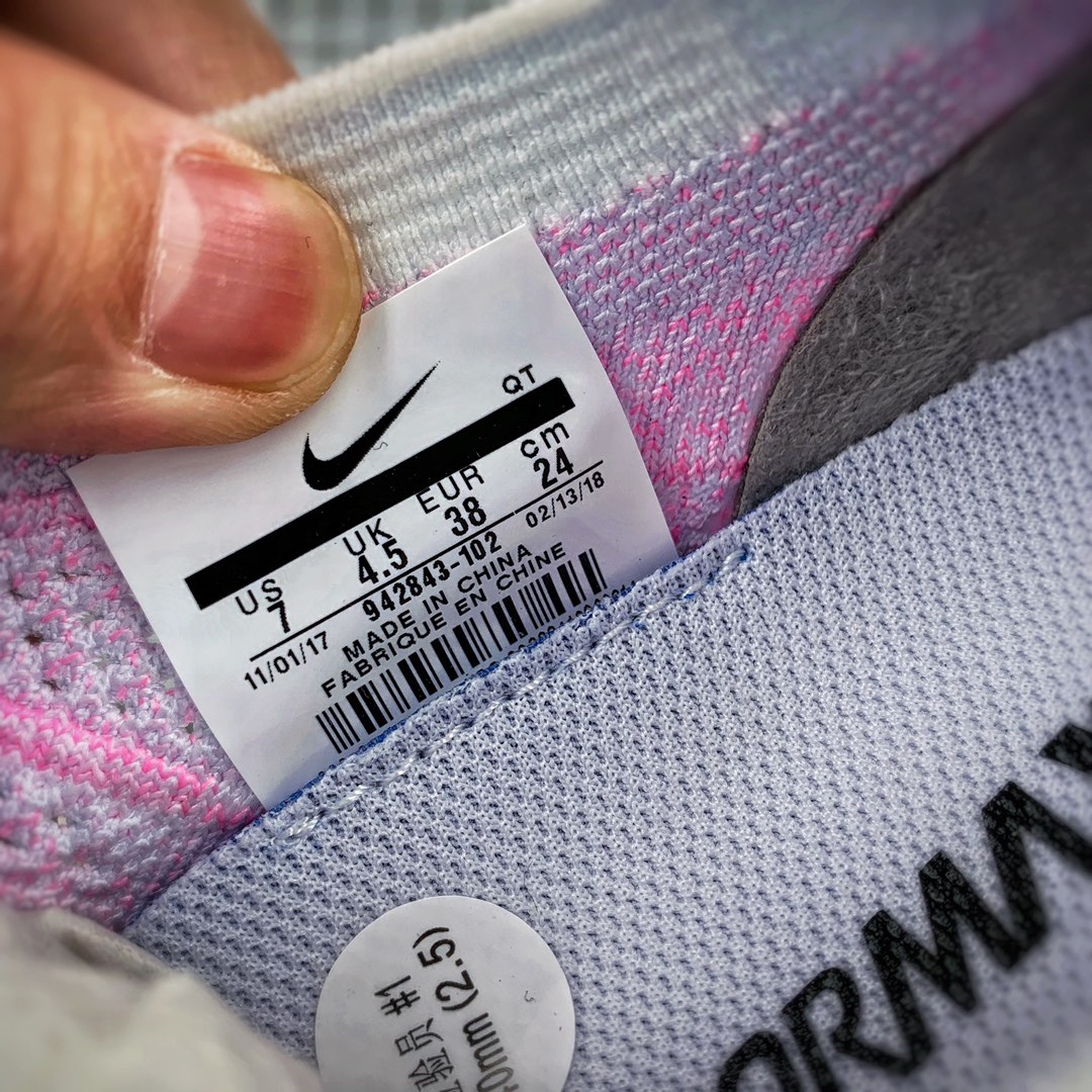 150携手工厂福利套现  强力输出  Nike Air VaporMax Flyknit 2.0 2018二代大气垫 “白粉” 真实气垫冲压