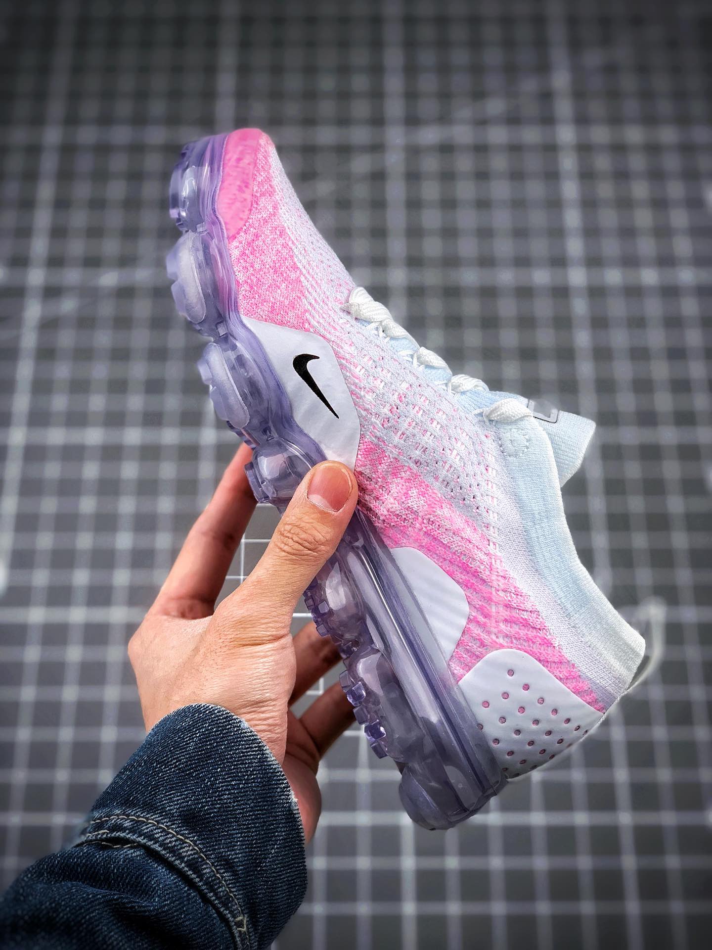 150携手工厂福利套现  强力输出  Nike Air VaporMax Flyknit 2.0 2018二代大气垫 “白粉” 真实气垫冲压
