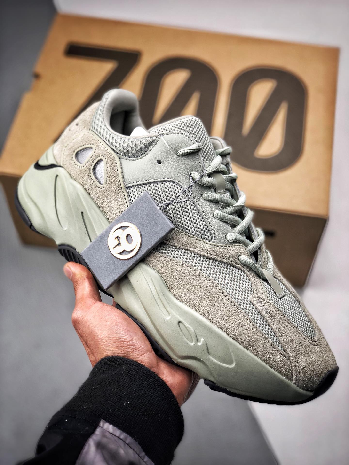 Soporte contra reembolso, OG original puro, ¡aviso de ajuste de precio! Adidas Yeezy 700 Boost "Salt" Sal Marina, N.º d…