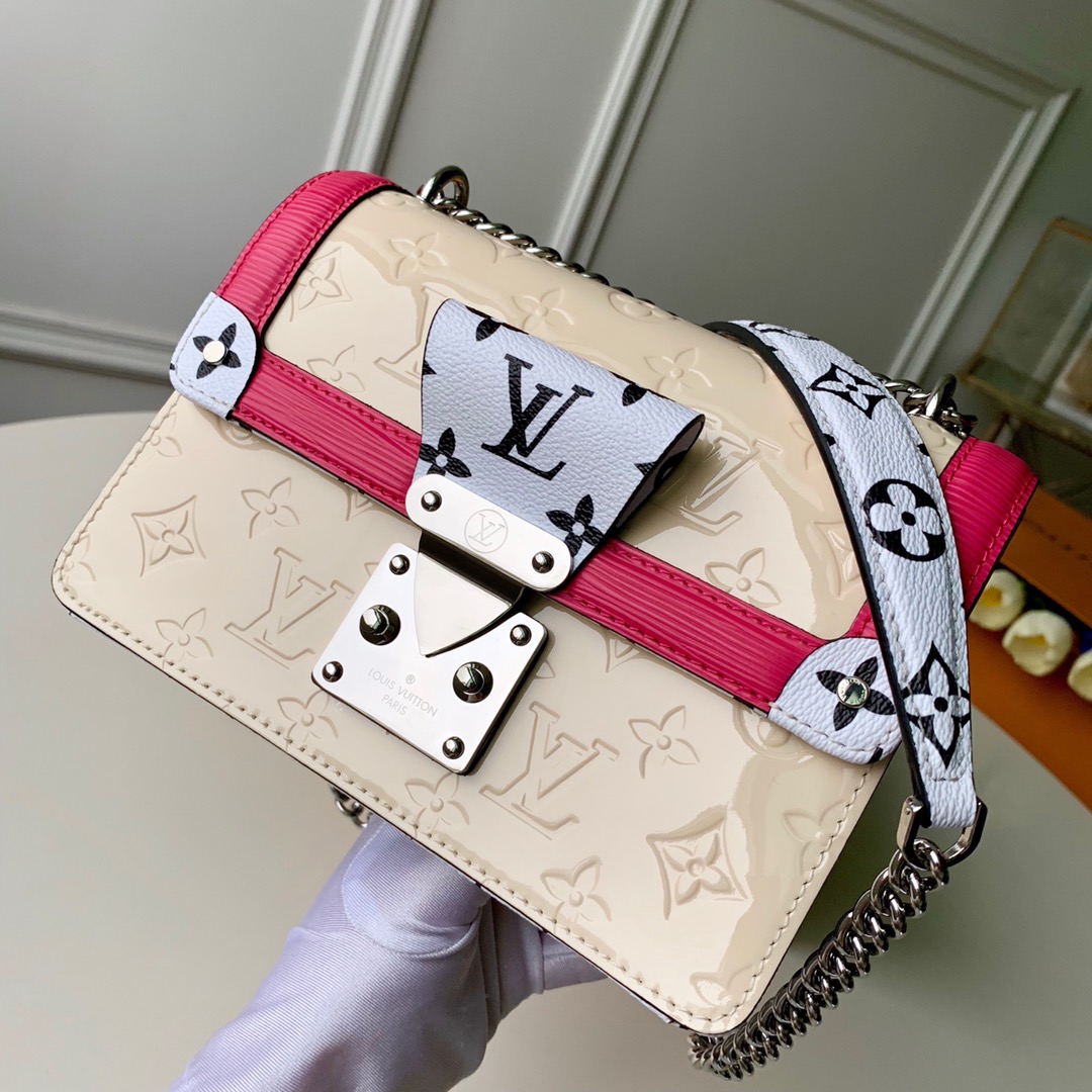 Louis Vuitton LV Wynwood Bags Handbags Black White Monogram Canvas Patent Leather Summer Collection