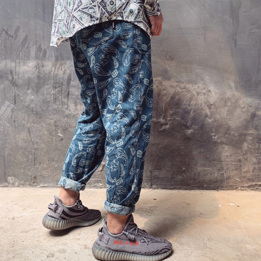 100 VANS Paisley Jeans  万斯 佩斯利花纹 腰果花 提花休闲直筒牛仔裤