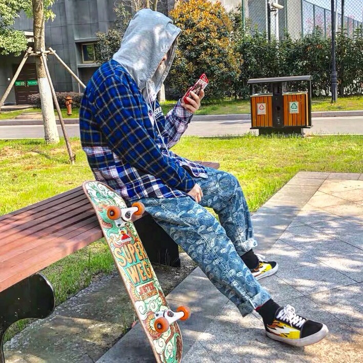 100 VANS Paisley Jeans  万斯 佩斯利花纹 腰果花 提花休闲直筒牛仔裤