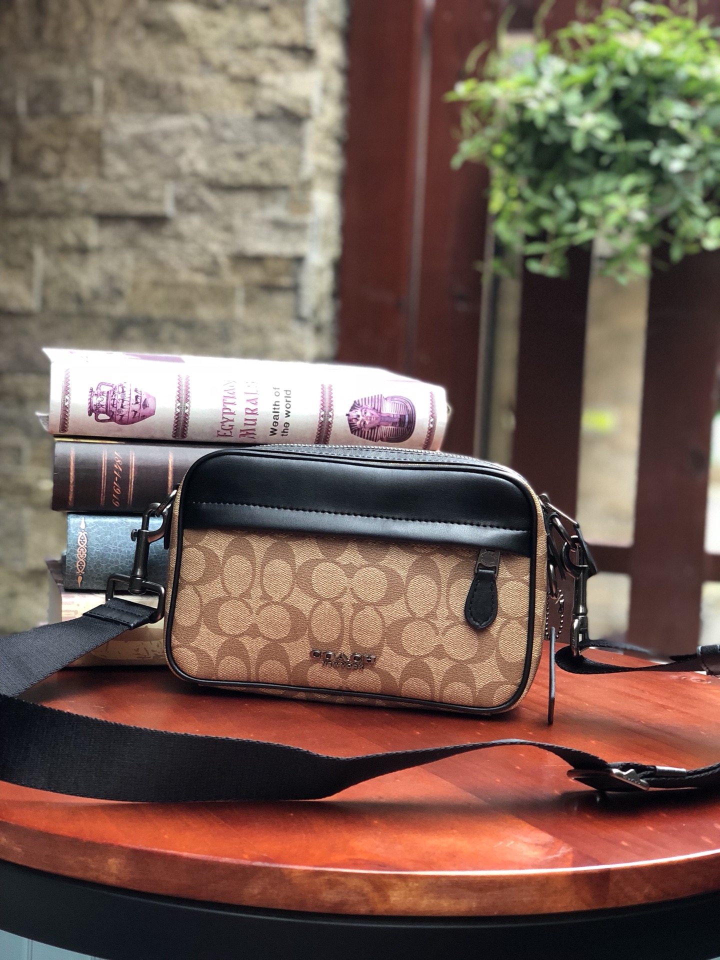 Coach C家39946 50713 50715新款相机包 全头层牛皮材质 Graham Crossbody单肩斜挎男士相机包 尺寸 26