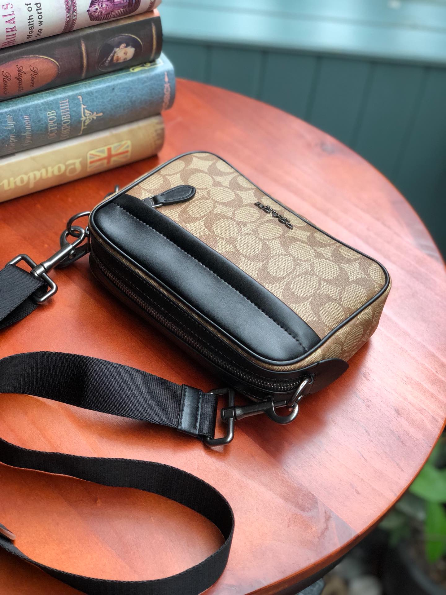 Coach C家39946 50713 50715新款相机包 全头层牛皮材质 Graham Crossbody单肩斜挎男士相机包 尺寸 26
