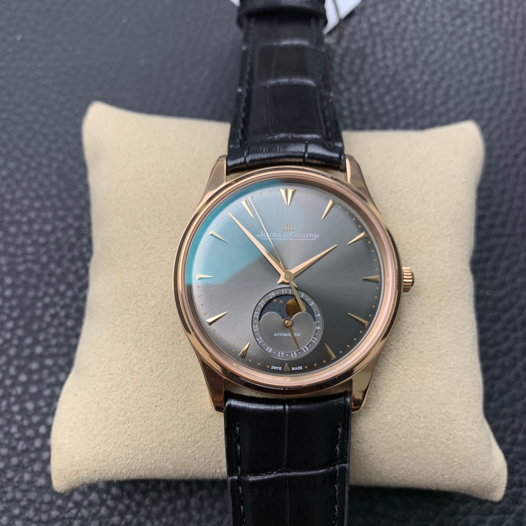 [JAEGER - LECOULTRE Watches]zf Moon Phase Master Gold Gray Plate