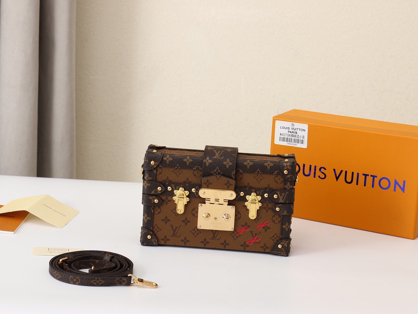 Louis Vuitton LV Petite Malle Handbags Crossbody & Shoulder Bags Monogram Canvas Fashion M40273