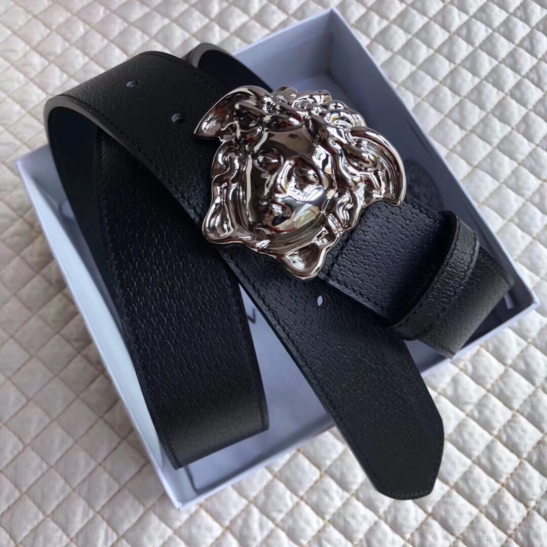 范思哲-獨家實拍头层牛皮带身品牌腰带