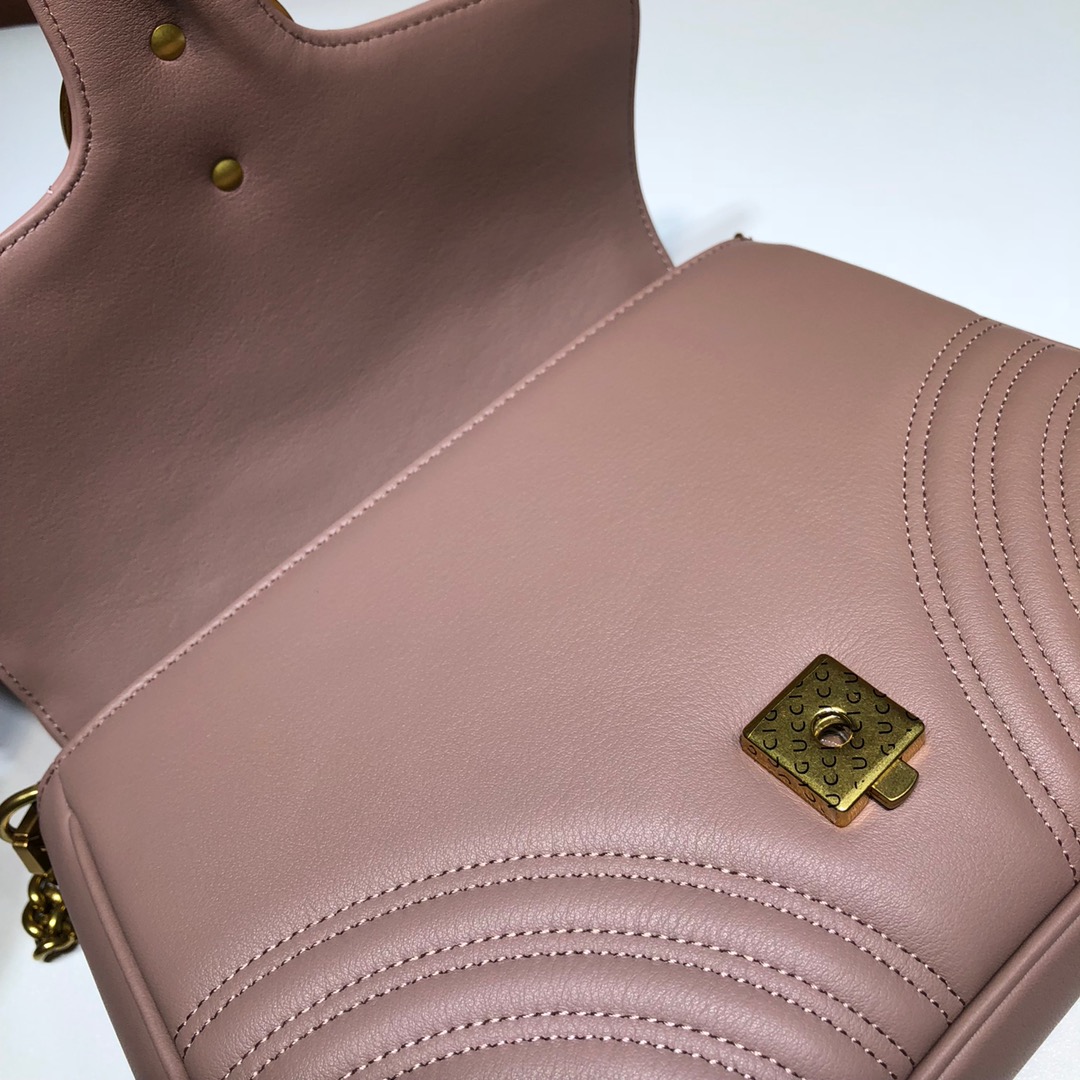 GUCCI古驰GG Marmont系列小号手提包498110