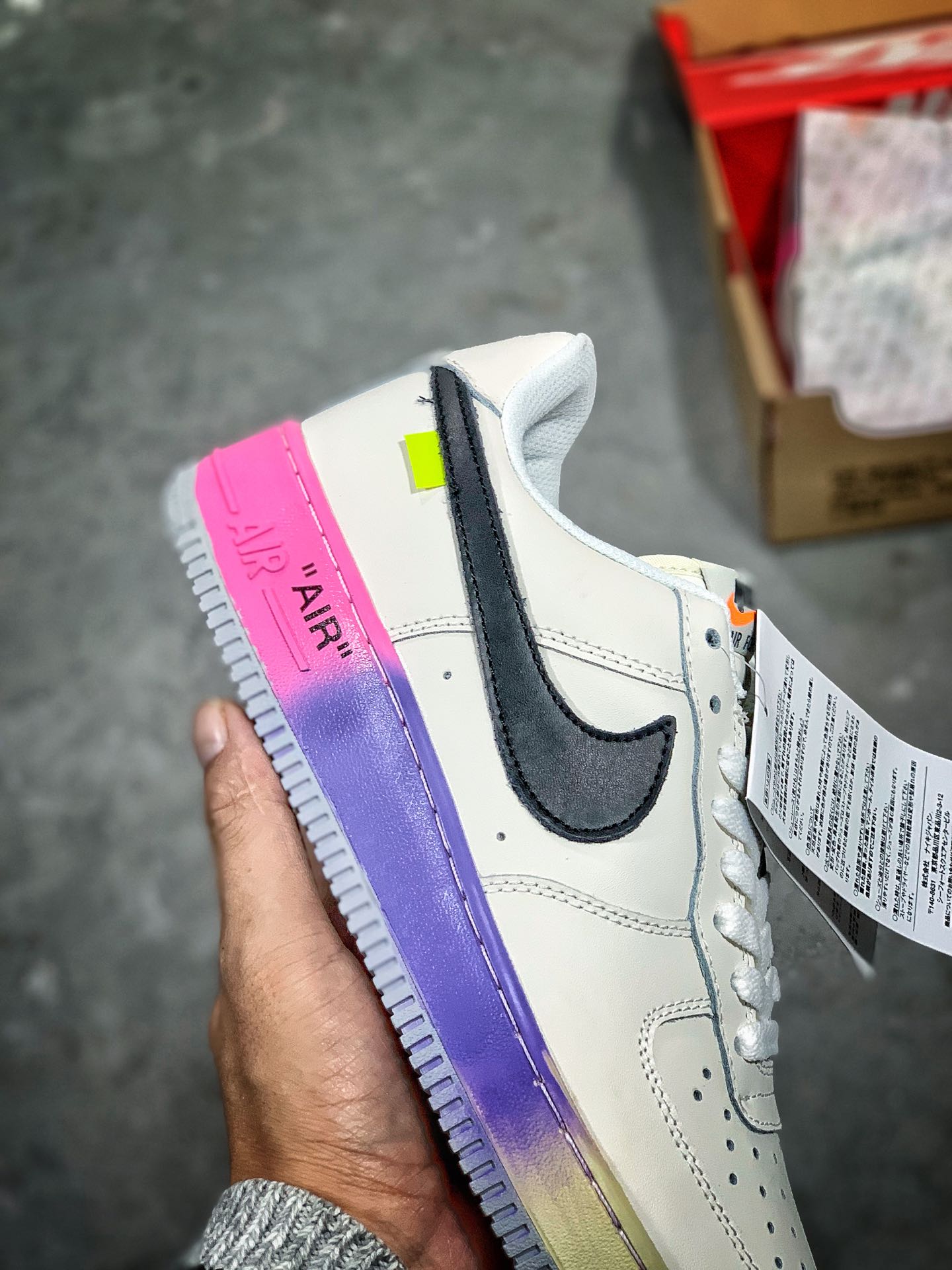 115<br /><br />#特价福利，日本黑牌，公司级，真标半码！网坛巨星 Serena Williams 空军低帮小威限定“米白彩虹渐变” AJ7748-600 Off-White x Nike Air Force 1 Low '07“Queen”空军一号经典百搭板鞋，内置气垫<br />Size:36 36.5 37 38 38.5 39 40 40.5 41 42 42.5 43 44 45