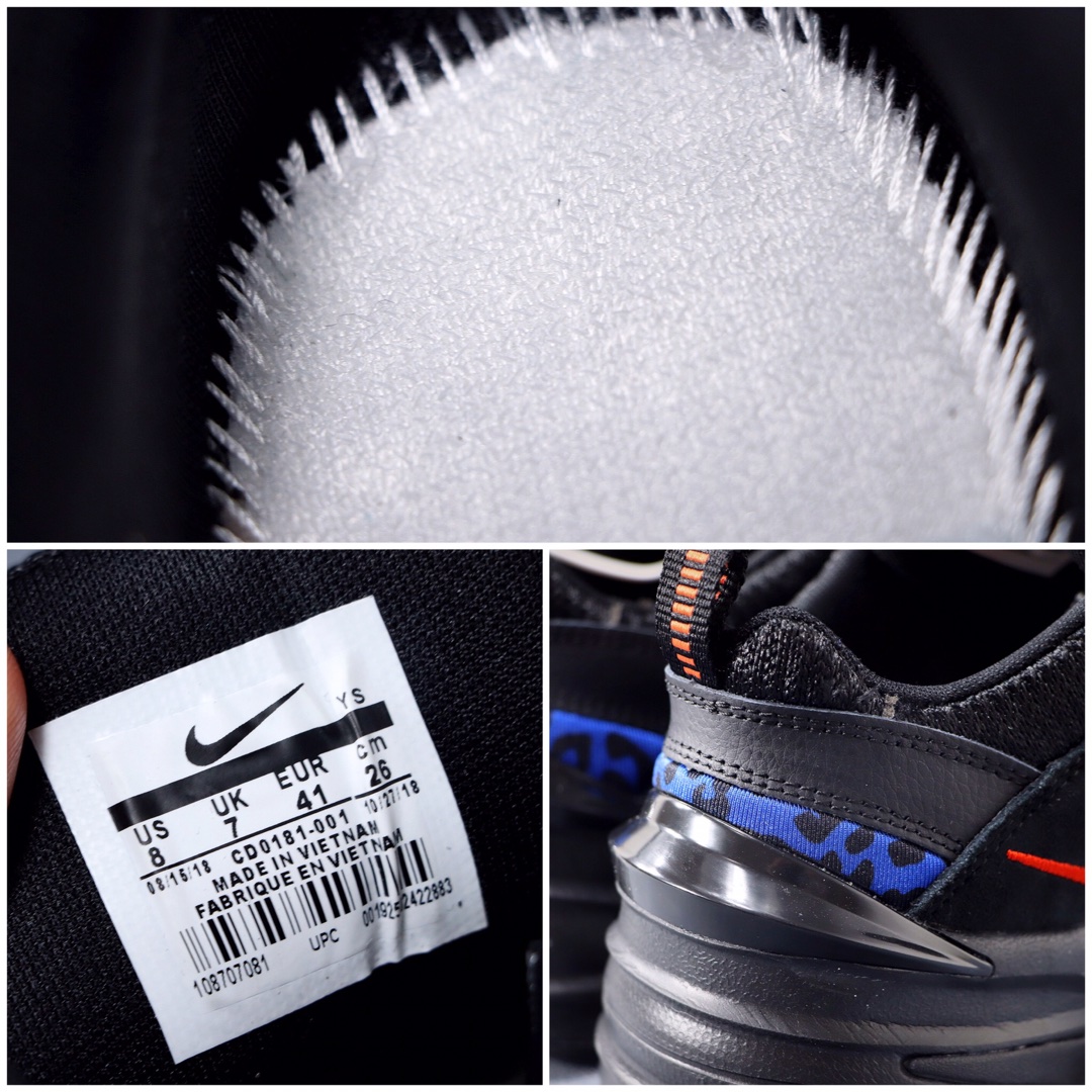 200  耐克Nike M2K Tekno复古潮流百搭休闲运动旅游老爹鞋“麂皮黑蓝” 官方货号#CD0181-001<br />PCSIZE:36 36.5 37.5 38 38.5 39 40 40.5 41 42 42.5 43 44 44.5 45