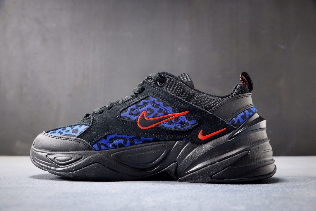 200  耐克Nike M2K Tekno复古潮流百搭休闲运动旅游老爹鞋“麂皮黑蓝” 官方货号#CD0181-001<br />PCSIZE:36 36.5 37.5 38 38.5 39 40 40.5 41 42 42.5 43 44 44.5 45