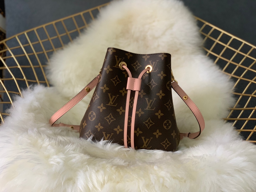 Louis Vuitton LV NeoNoe Handbags Bucket Bags Pink Epi Cowhide M53609