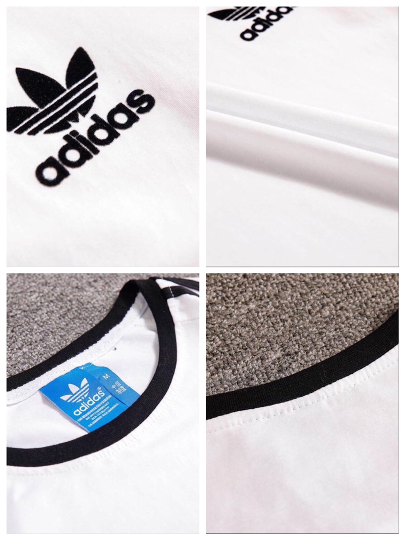 55 Adidas三叶草官方夏季情侣款T恤！专柜同步在售，货号：BQ5371