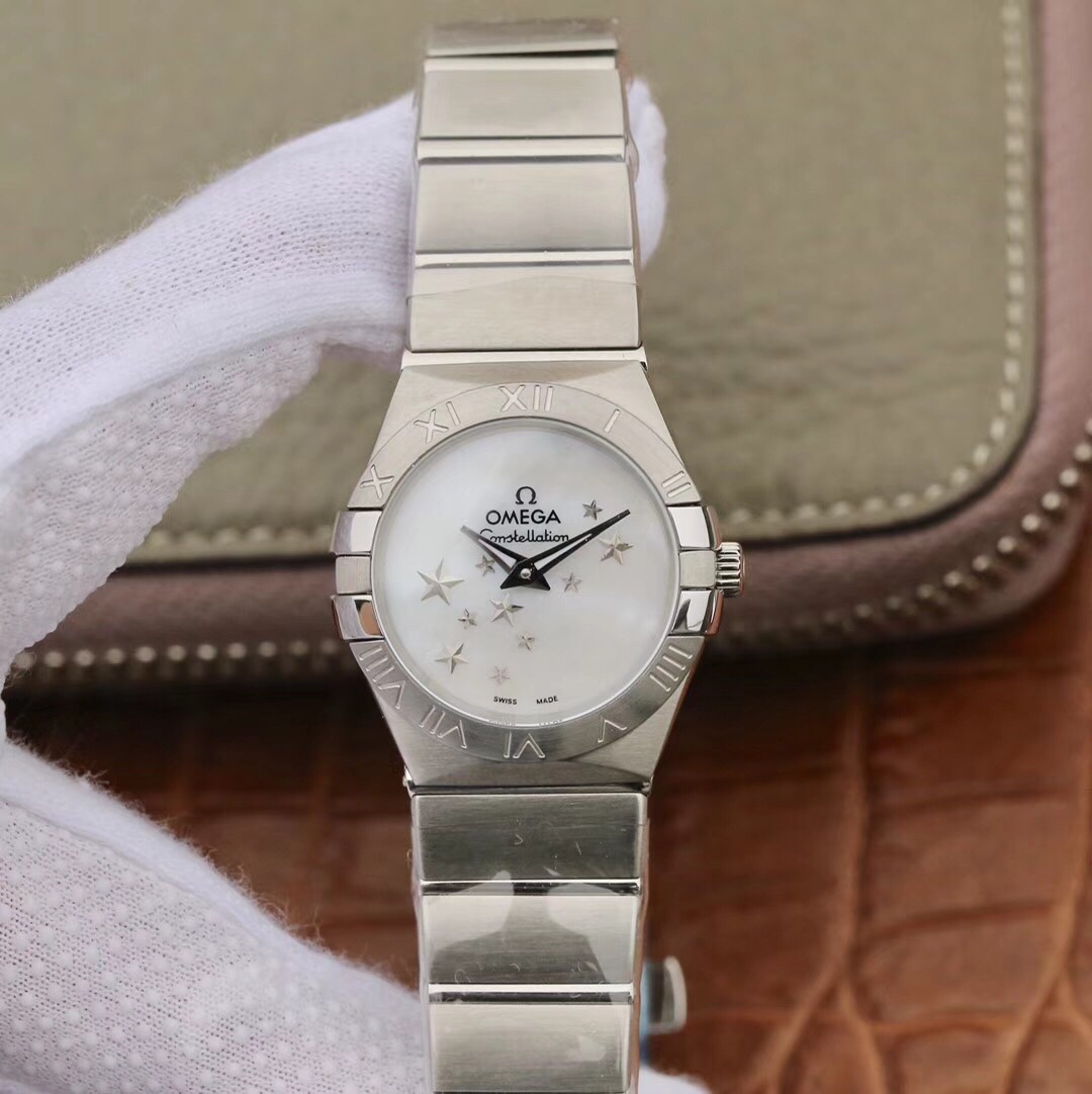 Omega TW欧米茄女款星座系列27mm石英腕表 ，每个零件都是原装 开模