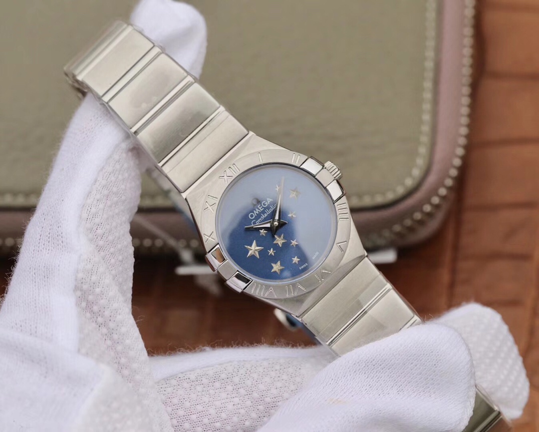 Omega TW欧米茄女款星座系列27mm石英腕表 ，每个零件都是原装 开模