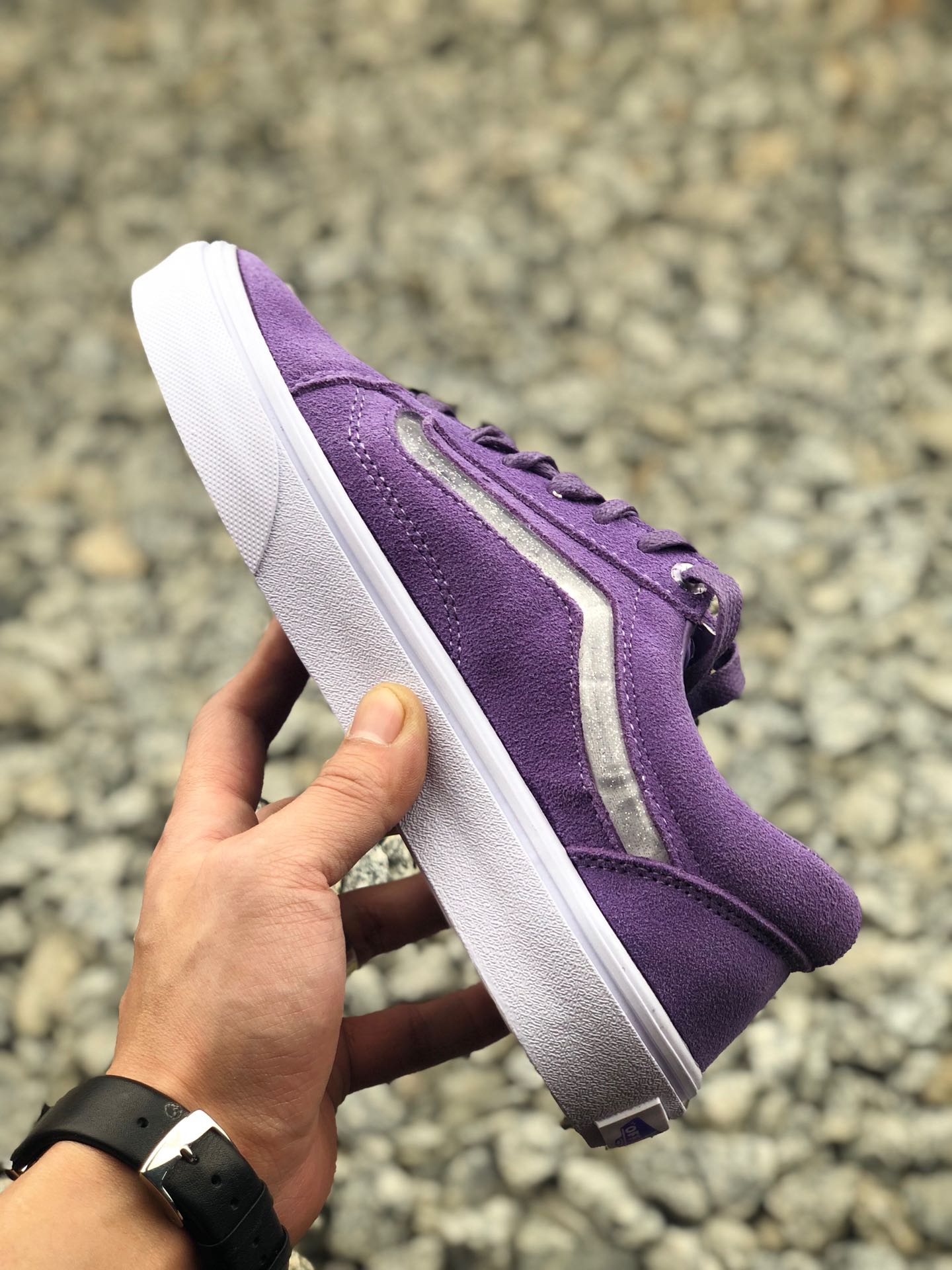 120  万斯 Vans Old Skool 果冻条白色鸳鸯情侣休闲板鞋！