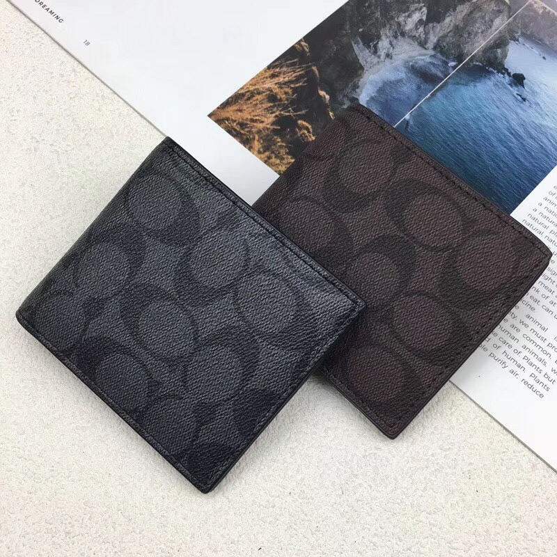 New Second-Storey Cow Skin Wallet with Two Colors and Compact Size. - 图片 1