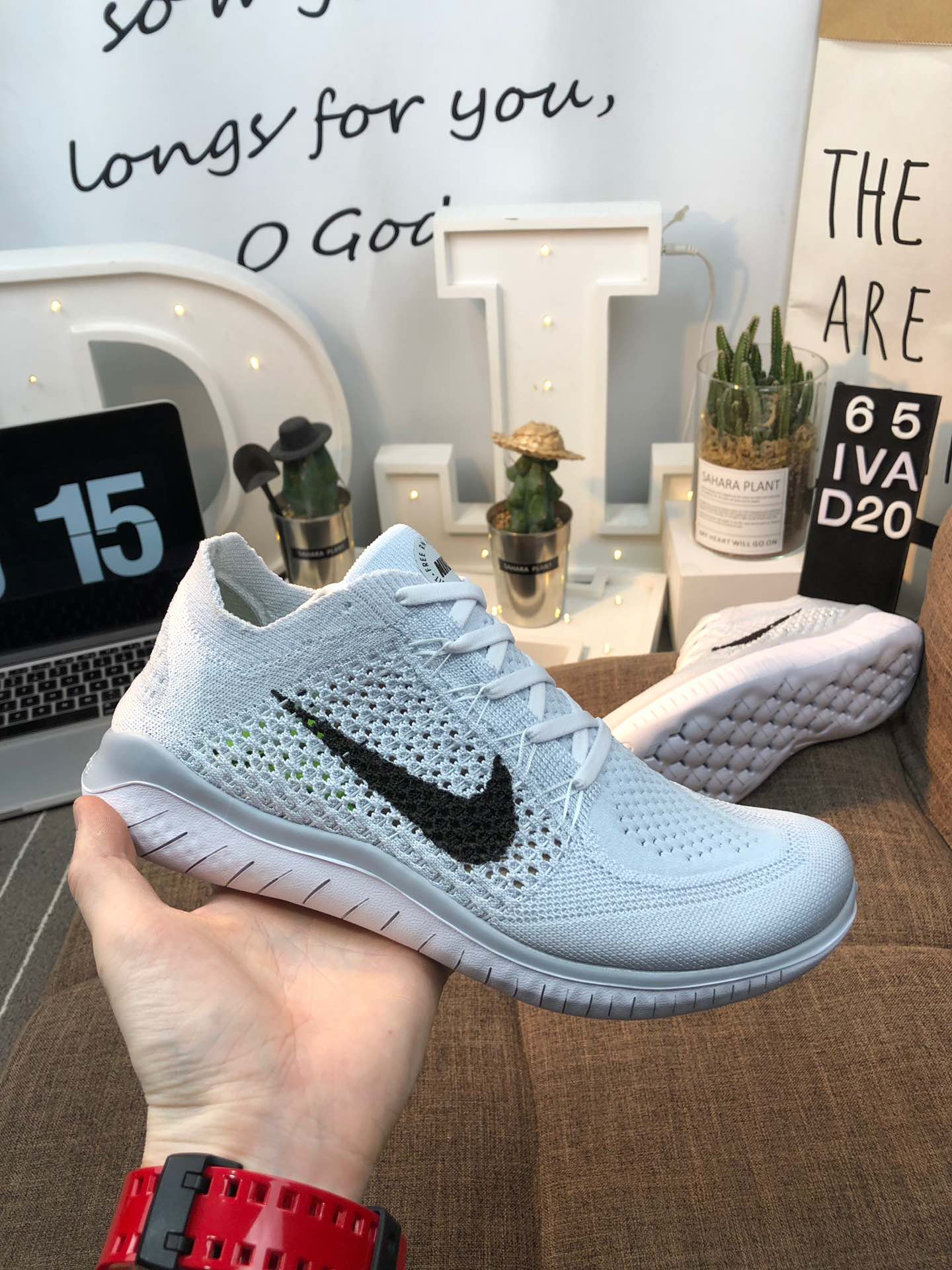 120Nike Free RN Flyknit 2018 赤足5.0 针织镂空鞋面 二代轻跑鞋 36-45