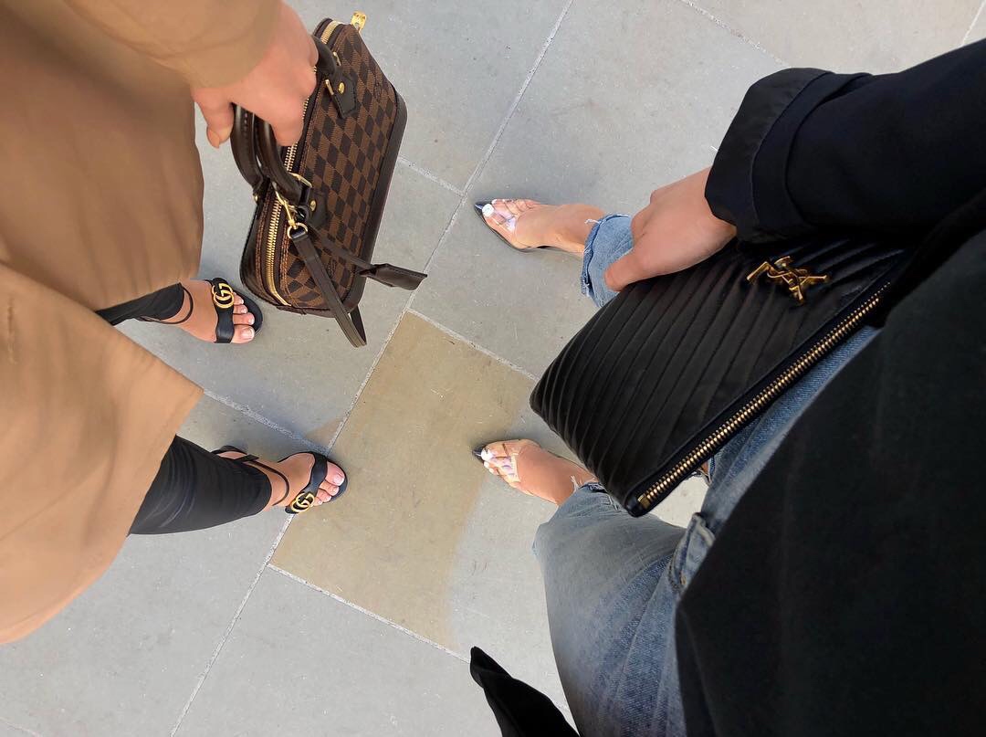 YSL MONOGRAM 30CM 中号手包 559193黑色/金扣