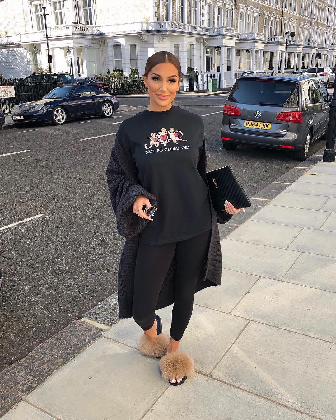 YSL MONOGRAM 30CM 中号手包 559193黑色/金扣