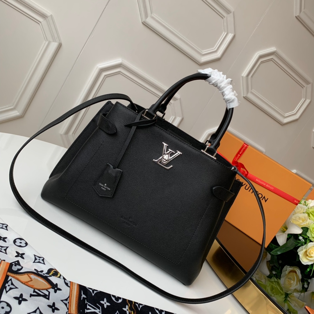 Louis Vuitton Replica
 Bags Handbags Black Calfskin Cowhide M53730