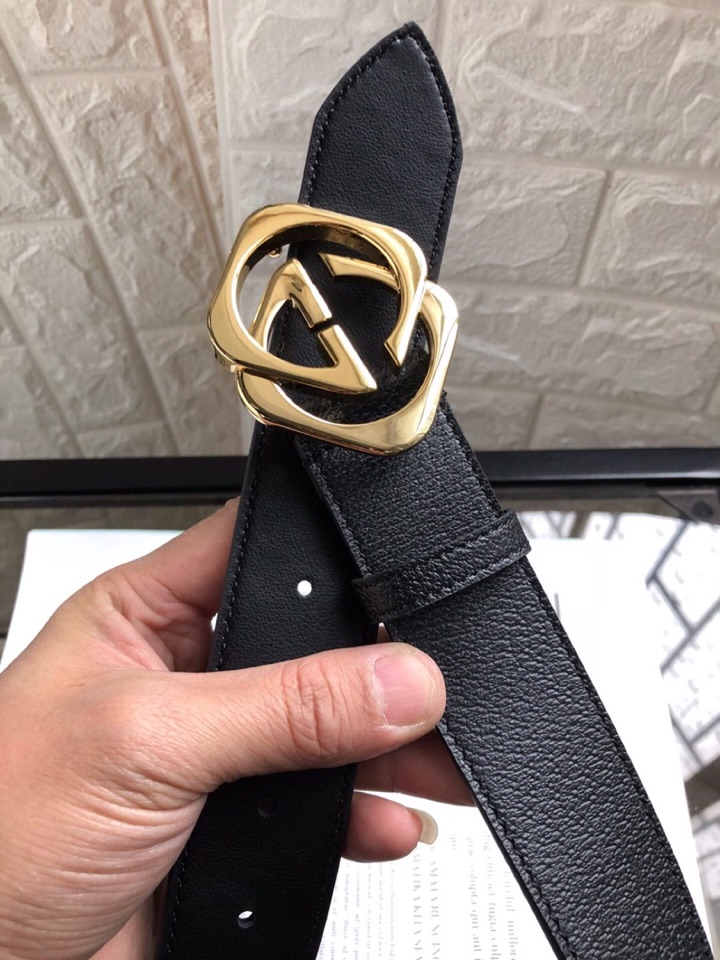 配全套包装盒古驰原单头层小牛皮腰带采