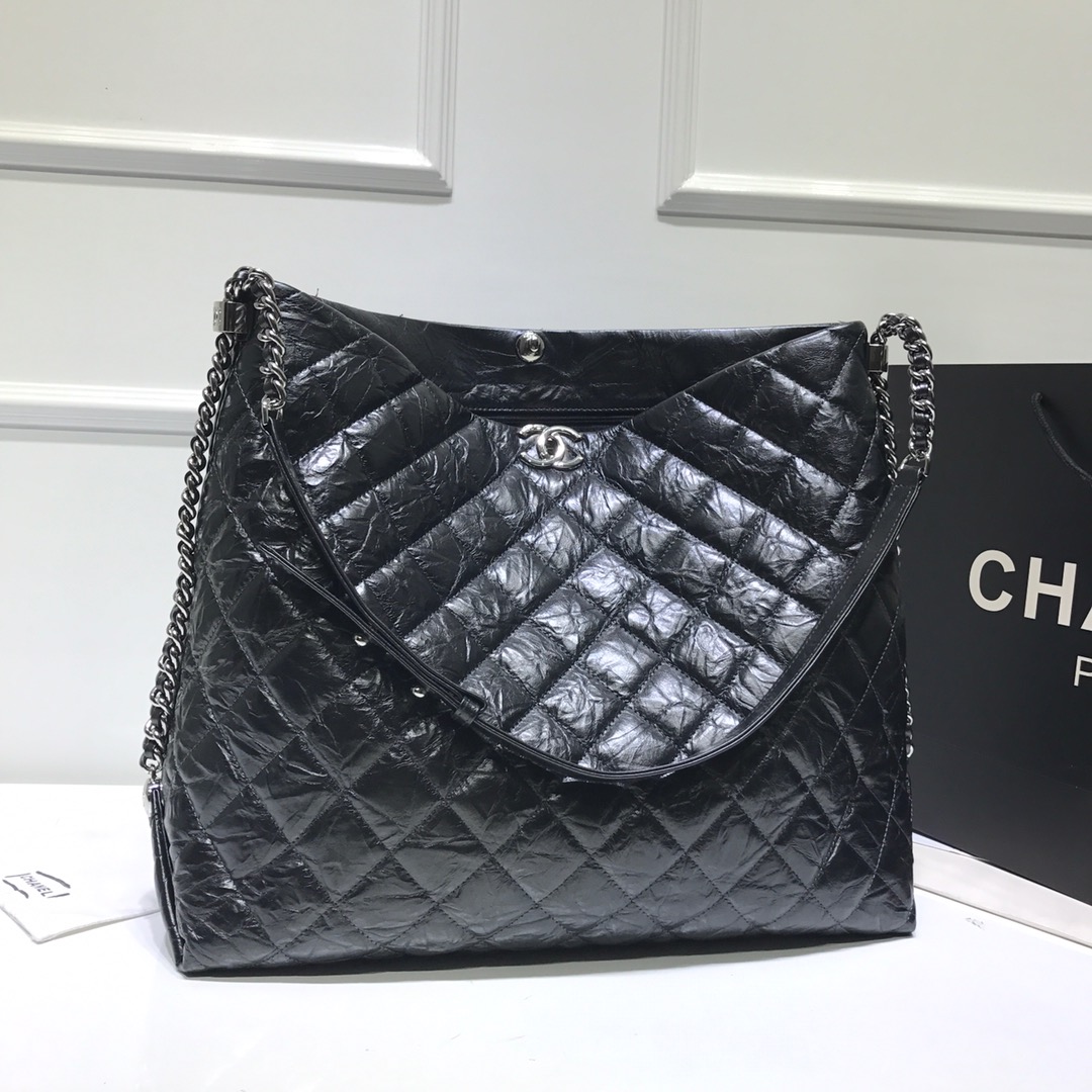 Xiaoxiang's new product, Chanel's latest shopping bag, exclusive custom-made original imported leather, pearlescent cowhide, size 38.32.14