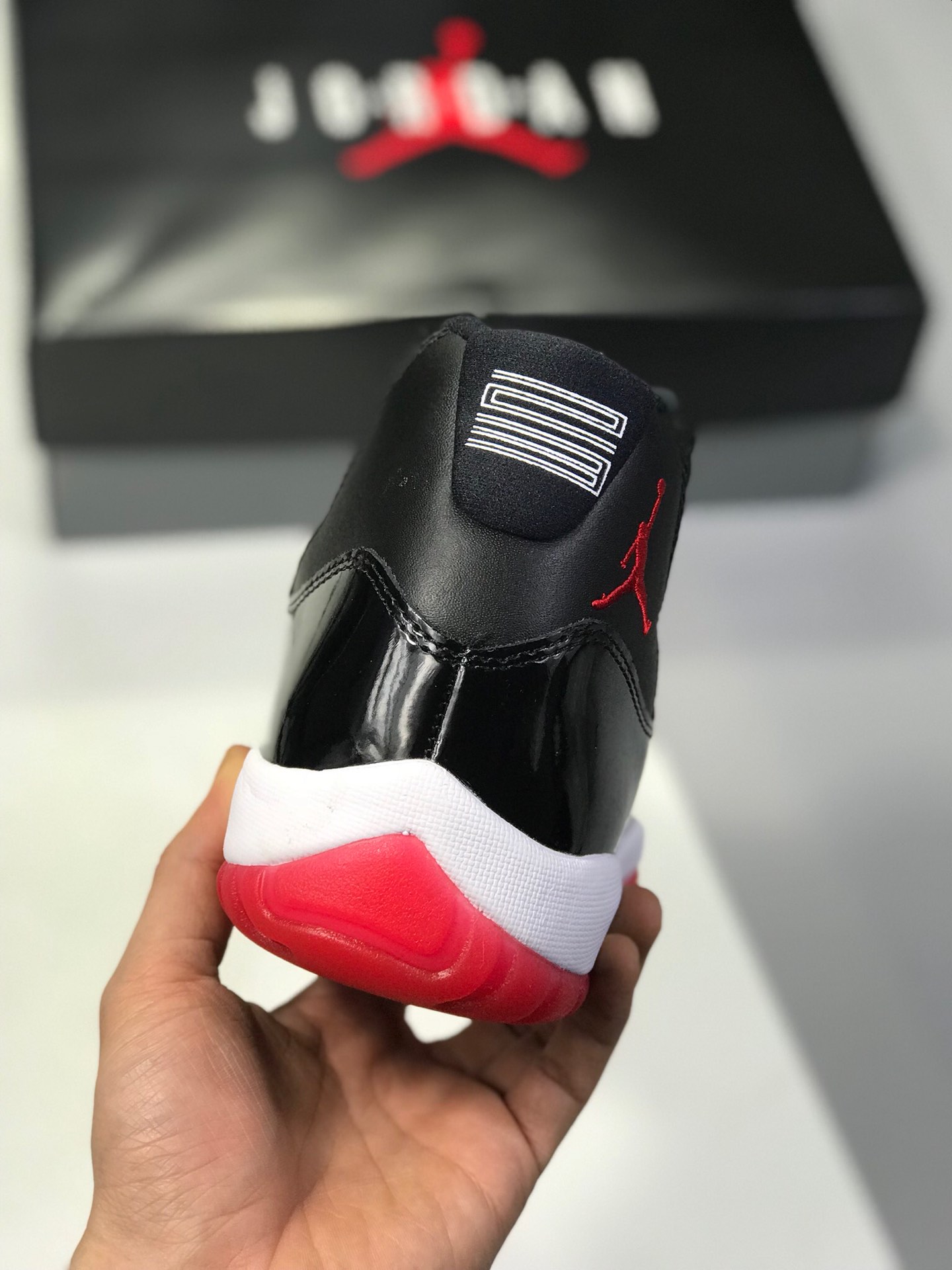 300 乔十一系列 渠道特供 官方原盒包装 纯原底面 Air Jordan 11 Retro “Berd”黑红高帮 378037-010