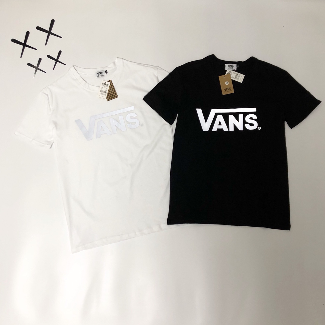 50 Vans 反光大Logo 经典短袖  纯棉面料  可配情侣